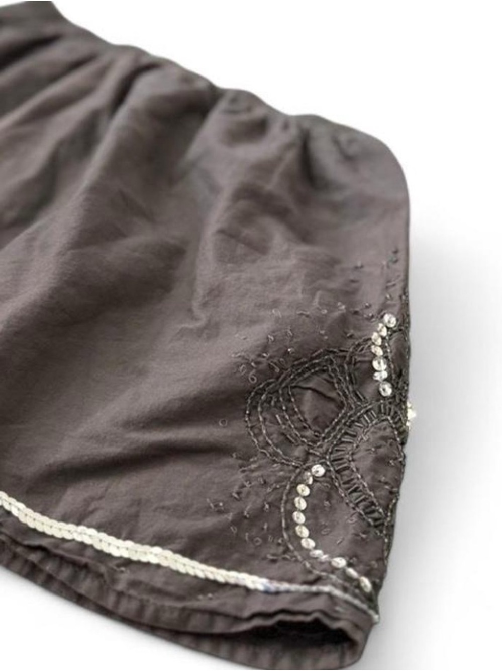 Grey Sequin Embellished Y2K Women’s Mini Skirt - Picture 2 of 5